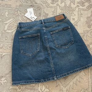 NWT calvin klein jean skirt